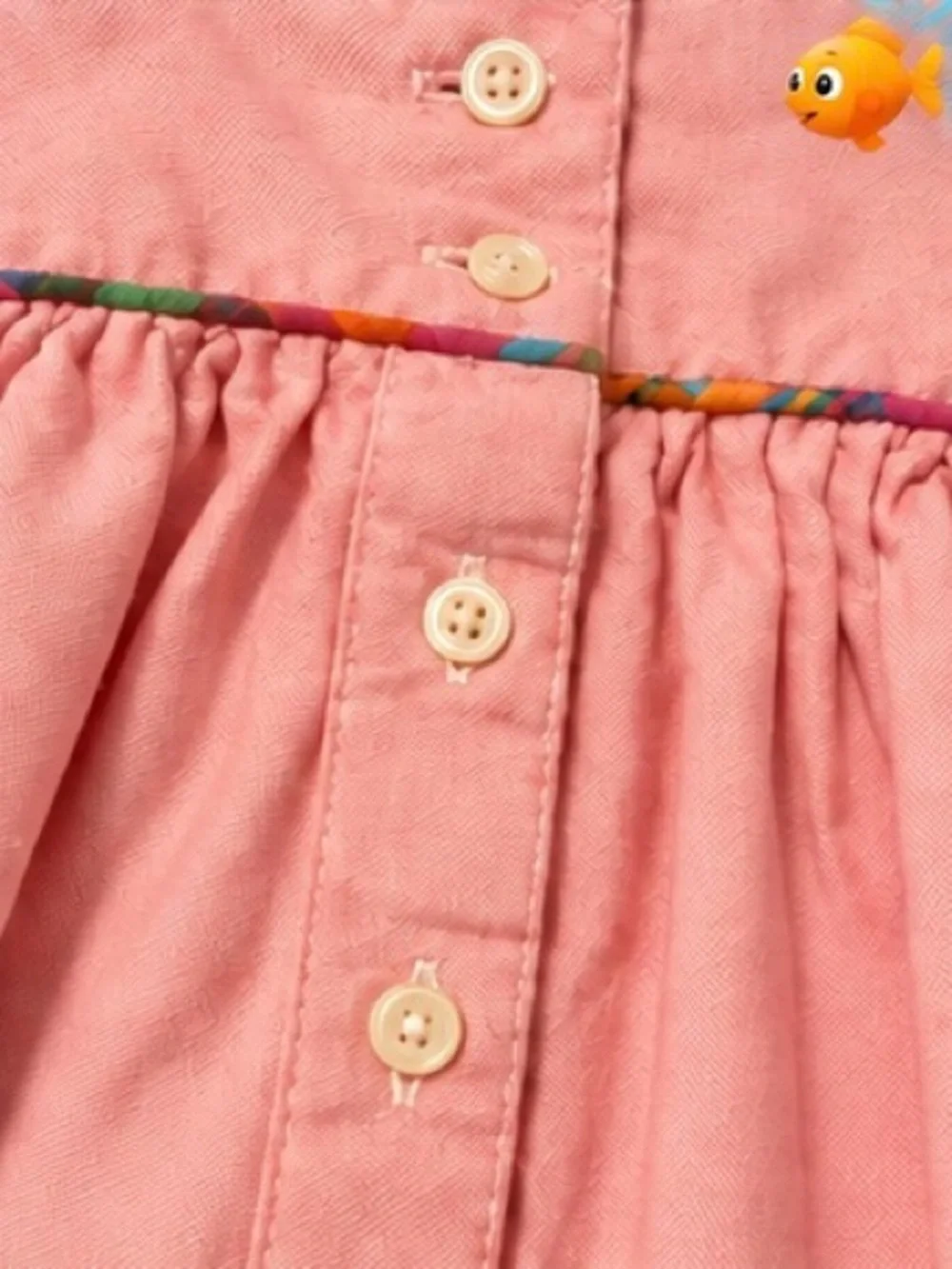 Ralph Lauren Baby Girl Pink Pinafore Dress 6M | Baby Fish Mouth Curated 🐟